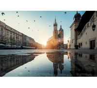 GLHUIOZ 500 Piece Jigsaw Puzzles for Adults | Puzzle | Jigsaws 500 Pieces for Adults | Krakow Poland Water Town 52x38cm