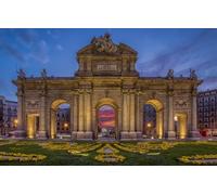 GLHUIOZ 500 Piece Jigsaw Puzzles for Adults | Puzzle | Jigsaws 500 Pieces for Adults | Landscape Puzzle | Madrid Spain Gate 52x38cm