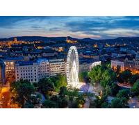 GLHUIOZ 500 Piece Puzzles for Adults Jigsaw Puzzles for Adults Hungary Ferris wheel 52x38cm