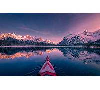 GLHUIOZ 500 Pieces Jigsaw Puzzles for Adults,Family Puzzle Game Stress Reliever Difficult Challenge for Adults Kids Canada,Maligne Lake,Spirit Island,52x38cm