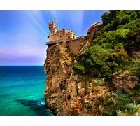 GLHUIOZ 500 Pieces Jigsaw Puzzles for Adults Puzzles 500 Piece Jigsaws for Adults Puzzle Russia Crimea Sea Swallow 52x38cm