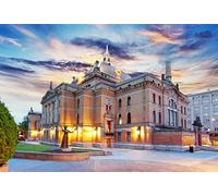 GLHUIOZ 500pc Cute Jigsaw Puzzle - Every Piece is Unique - Challenging Adult Family Fun Game Norway Monuments Oslo National 52x38cm