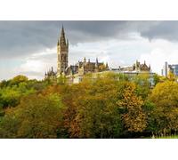 GLHUIOZ 500pc Cute Jigsaw Puzzle - Every Piece is Unique - Challenging Adult Family Fun Game Scotland Glasgow 52x38cm