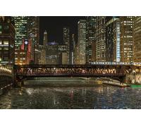 GLHUIOZ Collection Puzzle for Adults and Children - 1000 Pieces USA Bridges Chicago city 75x50cm