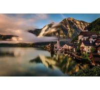 GLHUIOZ Collection Puzzle for Children and Adults-1000 Pieces Coast Austria Alps 75x50cm