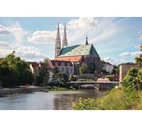 GLHUIOZ Collection Puzzle for Children and Adults-500 Pieces Germany Bridges Rivers Church Saints Peter 52x38cm