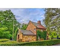 GLHUIOZ Impossible Puzzle-1000 Pieces, Australia Melbourne Parks Captain Cook Cottage 75x50cm