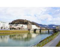 GLHUIOZ Impossible Puzzle-1000 Pieces, Austria Rivers Bridges Salzburg 75x50cm