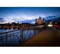 GLHUIOZ Jigsaw Puzzle 1000 Piece Landscape Jigsaw Puzzles for Adults 1000 Pieces Nature Munich Germany Bridges 75x50cm
