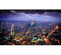 GLHUIOZ Jigsaw Puzzle 1500 Piece Landscape Jigsaw Puzzles for Adults 1500 Pieces Nature France Paris Eiffel 87x57cm
