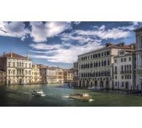 GLHUIOZ Jigsaw Puzzle 500 Piece Landscape Jigsaw Puzzles for Adults 500 Pieces Nature Italy Motorboat Marinas Venice 52x38cm