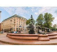 GLHUIOZ Jigsaw Puzzle for Adults 1000 Piece Puzzles for Teenagers Kids Large Jigsaw Puzzle Family Challenging Games Entertainment Toys Gifts Home Decor Finland Helsinki Fountains 75x50cm