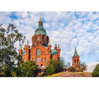 GLHUIOZ Jigsaw Puzzles 1000 Pieces for Adults Difficult Hard Jigsaw Puzzles for Women Men Premium Precise Interlocking Finland Helsinki Uspenski 75x50cm