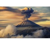 GLHUIOZ Jigsaw Puzzles 1000 Pieces for Adults Difficult Hard Jigsaw Puzzles for Women Men Premium Precise Interlocking Indonesia,Java,Semeru Volcano,75x50cm