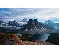 GLHUIOZ Jigsaw Puzzles 1500 Pieces for Adults Difficult Hard Jigsaw Puzzles for Women Men Premium Precise Interlocking,Canada,Alberta,Lakes,Province of British Columbia,87x57cm