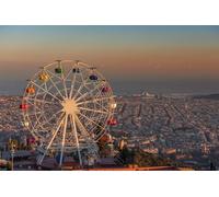 GLHUIOZ Jigsaw Puzzles 1500 Pieces for Adults Puzzle Educational Games Home Decoration Puzzle Spain Tibidabo Barcelona 87x57cm