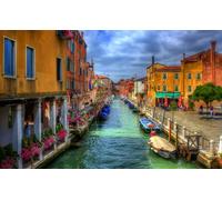 GLHUIOZ Jigsaw Puzzles 500 Pieces for Adults | 500 Piece Puzzle Educational Games Home Decoration Puzzle Italy Venice 52x38cm