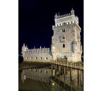 GLHUIOZ Jigsaw Puzzles 500 Pieces for Adults Difficult Hard Jigsaw Puzzles for Women Men Premium Portugal Bridges Belem Lisbon 52x38cm