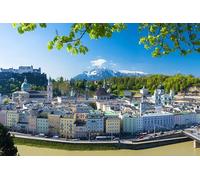 GLHUIOZ Jigsaw Puzzles 500 Pieces for Adults Difficult Hard Jigsaw Puzzles for Women Men Premium Precise Interlocking Austria Salzburg Church 52x38cm