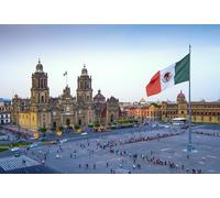 GLHUIOZ Jigsaw puzzles for adults 1000 piece Bridge jigsaw puzzles for adults Challenging Game Mexico Zocalo Mexico City 75x50cm