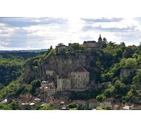 GLHUIOZ Jigsaw Puzzles for Adults 1000 Piece Educational Game Challenge Toy 1000 Pieces Puzzles for Adults Kids France Rocamadour 75x50cm
