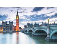 GLHUIOZ Jigsaw Puzzles for Adults 1000 Piece Educational Game Challenge Toy 1000 Pieces Puzzles for Adults Kids England Rivers Bridges London Big 75x50cm