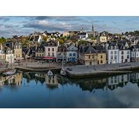 GLHUIOZ Jigsaw puzzles for adults 1000 piece jigsaw puzzles for adults Challenging Game Marinas Brittany 75x50cm