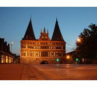 GLHUIOZ Jigsaw Puzzles for Adults 1000 Piece Jigsaw Puzzles for Adults Puzzle 1000 Pieces Jigsaws Gifts Germany Luebeck 75x50cm