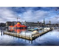 GLHUIOZ Jigsaw Puzzles for Adults - 1000 Piece Puzzle for Kids - Switzerland Zurich Marinas 75x50cm