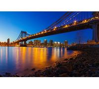 GLHUIOZ Jigsaw Puzzles for Adults - 1000 Piece Puzzle for Kids - USA Bridges City 75x50cm