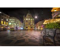 GLHUIOZ Jigsaw Puzzles for Adults 1000 Piece,Puzzles Family Games DIY Gift Home Wall Decor, Denmark Copenhagen Town Moon 75x50cm