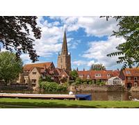 GLHUIOZ Jigsaw Puzzles for Adults 1000 Pieces jigsaw Landscape Puzzles for Adults Women Men Gifts Challenging Game England Rivers Marinas 75x50cm