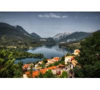 GLHUIOZ Jigsaw Puzzles for Adults 1000 Pieces jigsaw Landscape Puzzles for Adults Women Men Gifts Challenging Game Italy Barrea Abruzzo 75x50cm