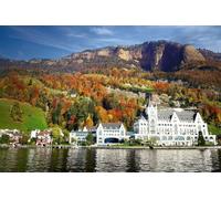 GLHUIOZ Jigsaw Puzzles for Adults 1000 Pieces Landscape Jigsaw Puzzles for Adult Kids Challenging Game Lake Switzerland Park 75x50cm