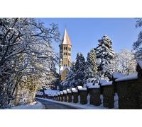 GLHUIOZ Jigsaw Puzzles for Adults 1500 Piece,Puzzles Family Games DIY Gift Home Wall Decor, Roads Church Luxembourg Clervaux 87x57cm