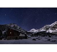 GLHUIOZ Jigsaw Puzzles for Adults 1500 Pieces Landscape for Adults Women Men Gifts Challenging Game,Bulgaria,Rila Mountains,Malyovitsa Chalet,87x57cm