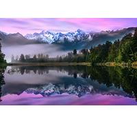 GLHUIOZ Jigsaw Puzzles for Adults 1500 Pieces Landscape Jigsaw Puzzles for Adult Kids Challenging Game New Zealand,South Island,Southern Alps,87x57cm