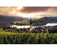 GLHUIOZ Jigsaw Puzzles for Adults 1500 Puzzles for Adults 1500 Pieces Puzzle 1500 Pieces Jigsaw Puzzles Germany Church Rivers Vineyard 87x57cm