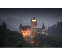 GLHUIOZ Jigsaw Puzzles for Adults,500 Piece Castle,Dracula,Romania,Transylvania,52x38cm