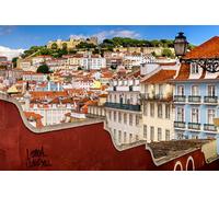GLHUIOZ Jigsaw Puzzles for Adults 500 Piece Jigsaw Puzzles for Adults Puzzle 500 Pieces Jigsaws Gifts Portugal Lisbon 52x38cm