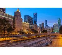 GLHUIOZ Jigsaw Puzzles for Adults, 500 Piece USA Bridges Chicago city 52x38cm