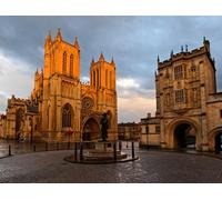 GLHUIOZ Jigsaw Puzzles for Adults 500 Pieces jigsaw Landscape Puzzles for Adults Women Men Gifts Challenging Game USA Temples Monuments Bristol 52x38cm