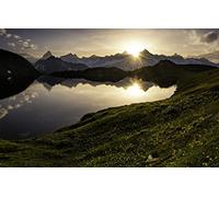 GLHUIOZ jigsaw puzzles for adults 500 - puzzle Lake,Switzerland,Alps,Pass 52x38cm