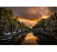 GLHUIOZ Jigsaw puzzles for adults kids 1000 Pieces Jigsaw Puzzles Challenging Game Netherlands Amsterdam 75x50cm