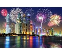 GLHUIOZ Jigsaw puzzles for adults kids 500 Pieces Jigsaw Puzzles Challenging Game Emirates UAE Dubai 52x38cm