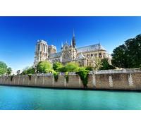 GLHUIOZ Jigsaw puzzles for adults kids 500 Pieces Jigsaw Puzzles Challenging Game Seine Notre Dame Paris 52x38cm