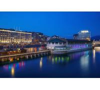 GLHUIOZ Jigsaws 1000 pieces for adults - 1000 piece jigsaw puzzles for adults is ideal as a gift for the whole family and the jigsaw puzzle Switzerland Rivers Marinas Geneve 75x50cm