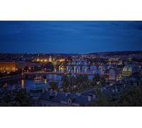 GLHUIOZ Jigsaws 500 pieces for adults - 500 piece jigsaw puzzles for adults is ideal as a gift for the whole family and the jigsaw puzzle Prague Republic Rivers Bridges 52x38cm