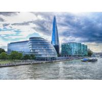 GLHUIOZ Jigsaws 500 pieces for adults - 500 piece jigsaw puzzles for adults is ideal as a gift for the whole family the jigsaw puzzle England Rivers Thames Shard London 52x38cm