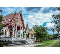 GLHUIOZ Jigsaws 500 pieces for adults - 500 piece jigsaw puzzles for adults is ideal as a gift for the whole family the jigsaw puzzle Thailand Temples Buddhist Temples 52x38cm